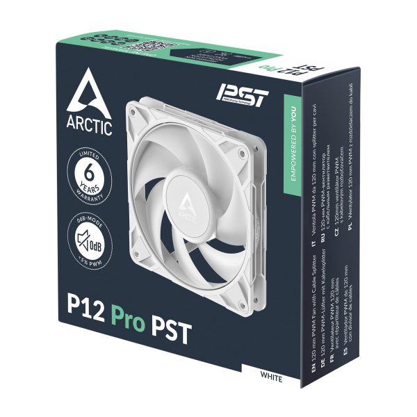 Вентилатор ARCTIC P12 Pro PST White - 120mm PWM 6