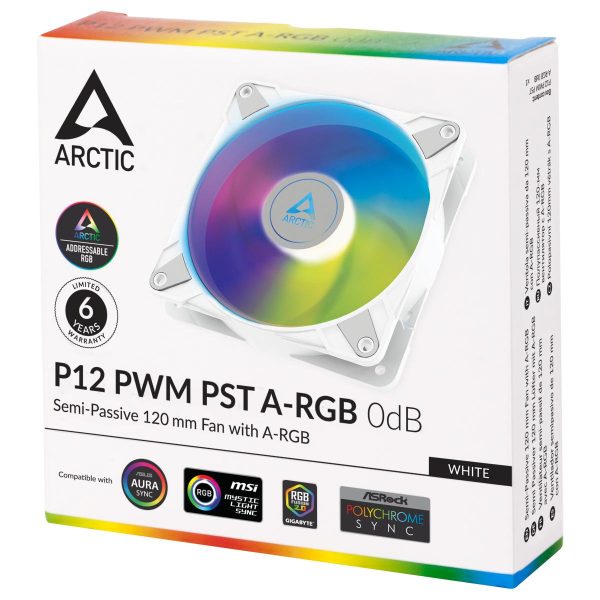 Вентилатор ARCTIC P12 White, A-RGB, 120mm 4