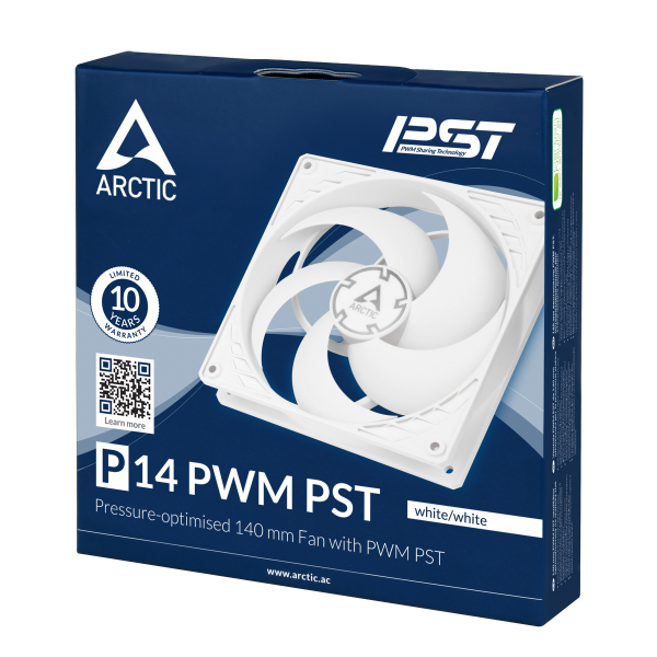 Вентилатор ARCTIC P14 PWM PST White/White 4
