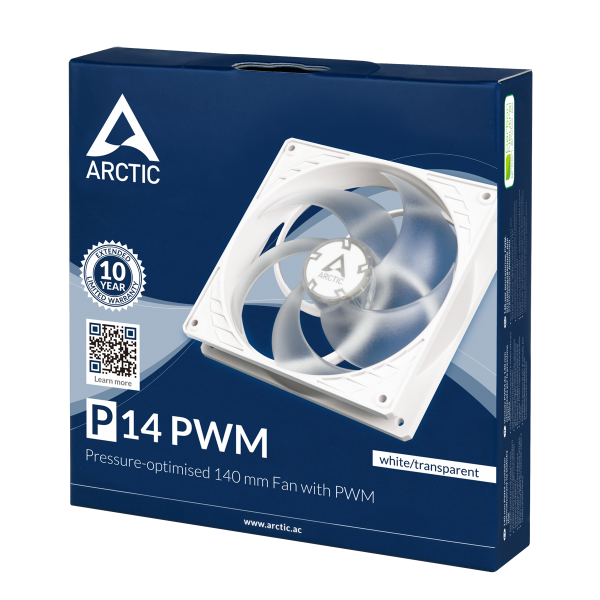Вентилатор ARCTIC P14 PWM White/Transparent, 140мм 4