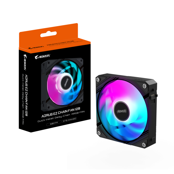 Вентилатор GIGABYTE AORUS EZ CHAIN 120 Black ARGB 7
