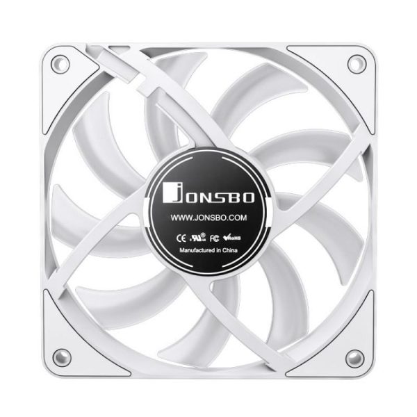 Вентилатор Jonsbo HF1215 Slim PWM, ARGB, 120x120x15, Бял 6