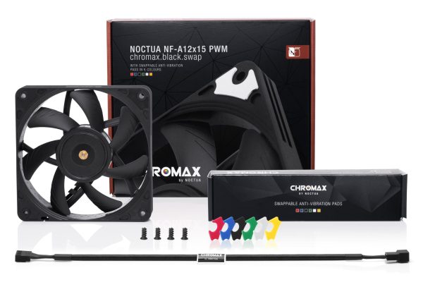 Вентилатор Noctua 120mm NF-A12x25-PWM chromax black swap 3