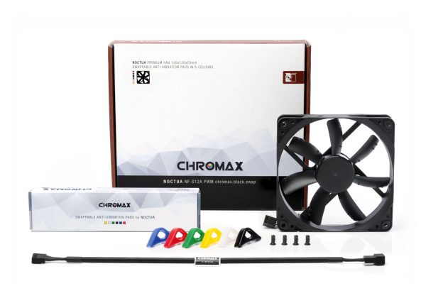 Вентилатор Noctua 120mm NF-S12A PWM Chromax.black.swap 3