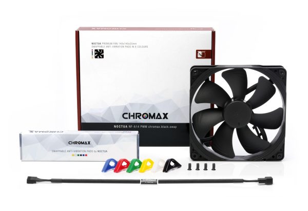 Вентилатор Noctua 140mm NF-A14 PWM Chromax.black.swap 4