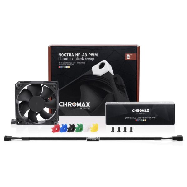 Вентилатор Noctua NF-A8 PWM chromax black swap 80 mm 3