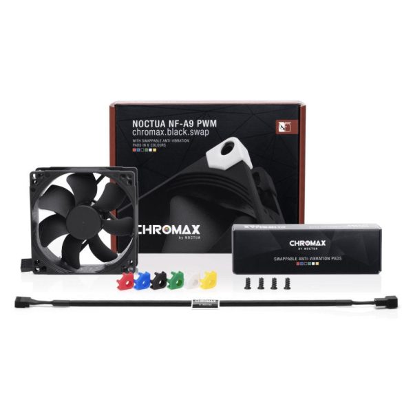 Вентилатор Noctua NF-A9 PWM 92mm chromax black swap 3
