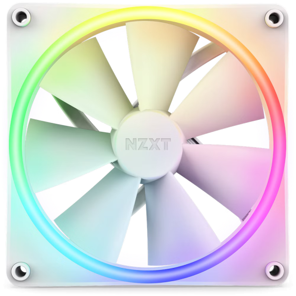 Вентилатор NZXT F140 RGB Duo, Бял 1