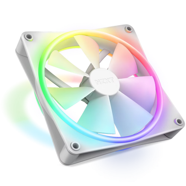 Вентилатор NZXT F140 RGB Duo, Бял 2