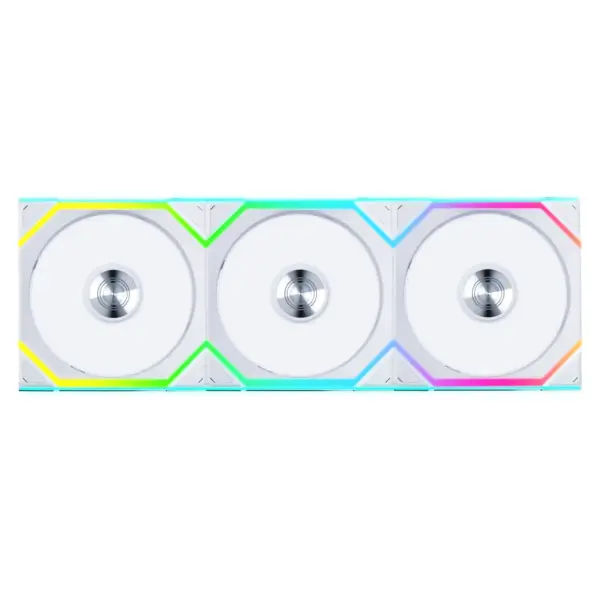 Вентилатори 3бр Lian Li UNI FAN SL Wireless ARGB PWM - 120 mm Бели + Контролер 1