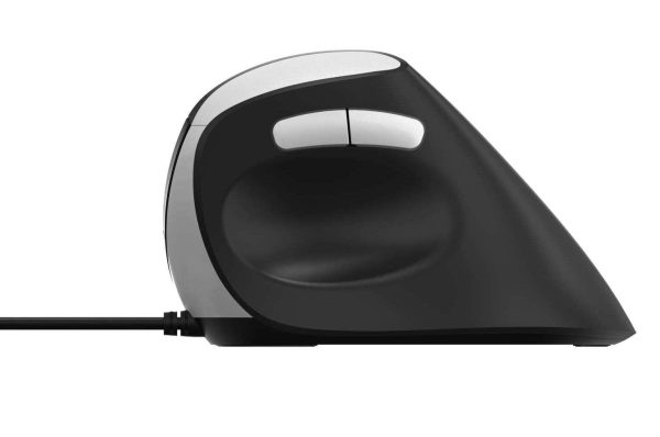 Вертикална ергономична мишка RAPOO EV200, С кабел, Черна 2