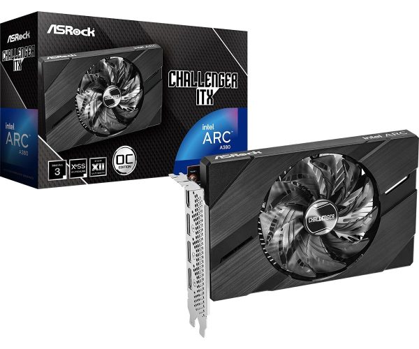 Видео карта ASRock Intel ARC A380 Challenger ITX 6GB OC 1
