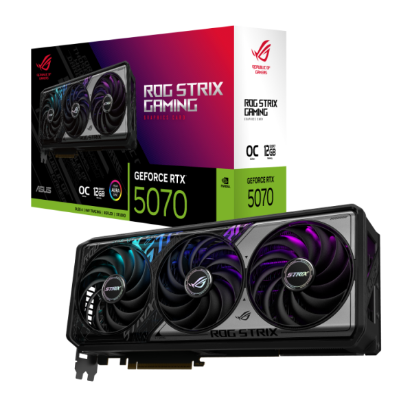 Видео карта ASUS ROG Strix RTX 5070 OC 12GB GDDR7 9