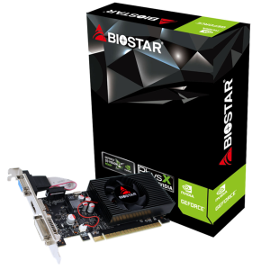 Видео карта BIOSTAR GeForce GT730, 4GB, GDDR3, 128 bit, DVI-I, D-Sub, HDMI 1