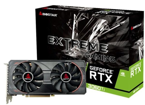 Видео карта BIOSTAR GeForce RTX 3060 TI 8GB GDDR6 4