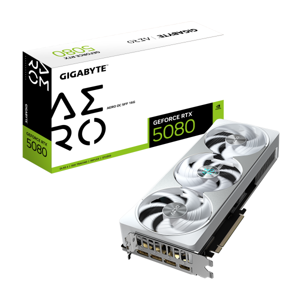 Видео карта GIGABYTE GeForce RTX 5080 AERO OC 16GB GDDR7 9