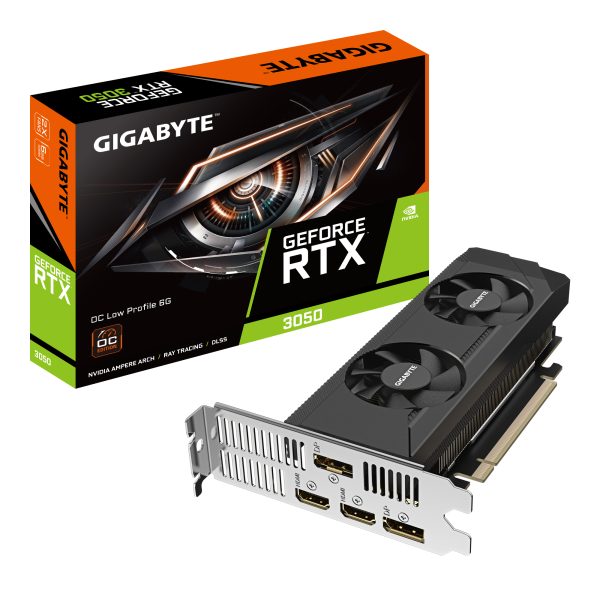 Видео карта GIGABYTE RTX 3050 OC Low Profile 6GB GDDR6 7