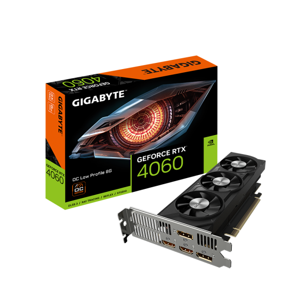 Видео карта GIGABYTE RTX 4060 OC Low Profile 8GB GDDR6 6