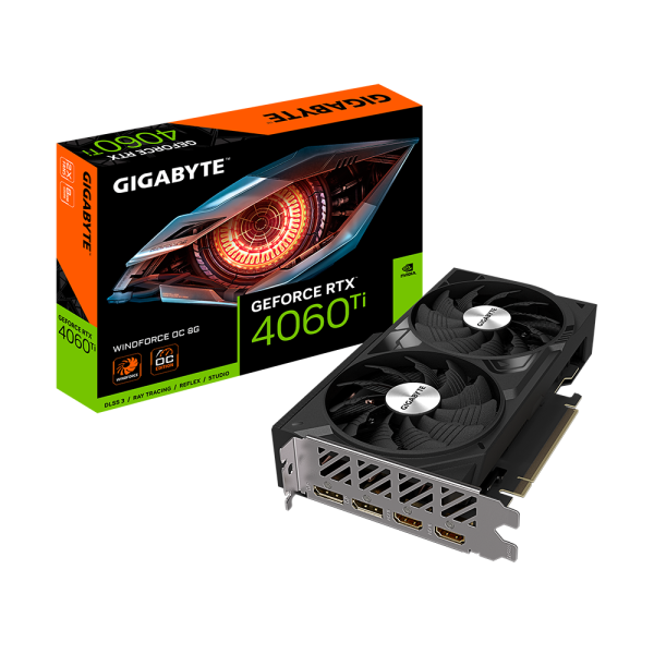 Видео карта GIGABYTE RTX 4060 TI WF OC 8GB GDDR6 7