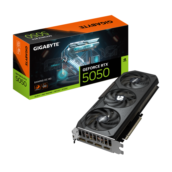 Видео карта GIGABYTE RTX 5050 GAMING OC 8GB GDDR6 7