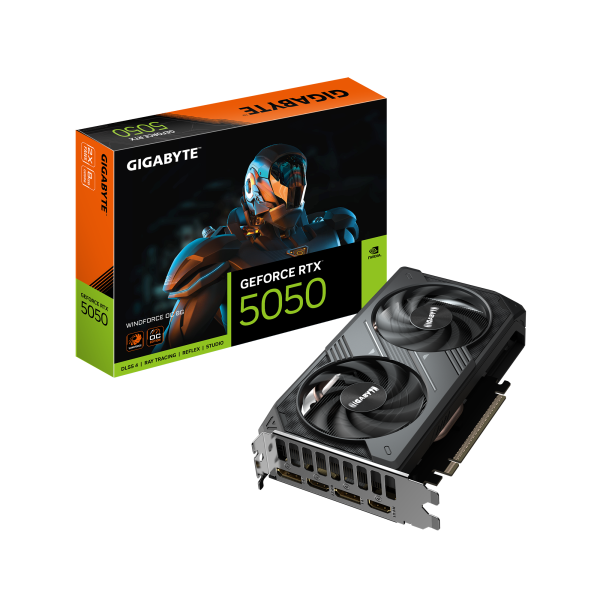 Видео карта GIGABYTE RTX 5050 WINDFORCE OC 8GB GDDR6 8
