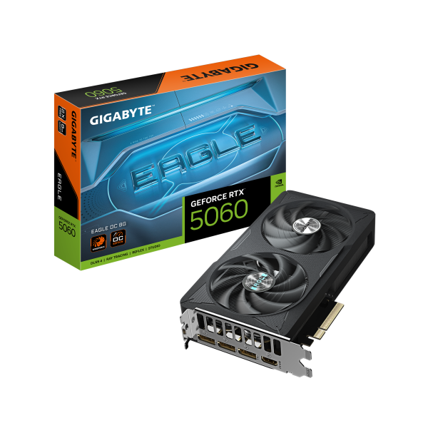 Видео карта GIGABYTE RTX 5060 EAGLE OC 8GB GDDR7 9