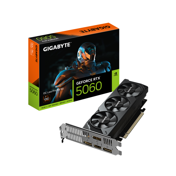 Видео карта GIGABYTE RTX 5060 Low Profile OC 8GB GDDR7 8