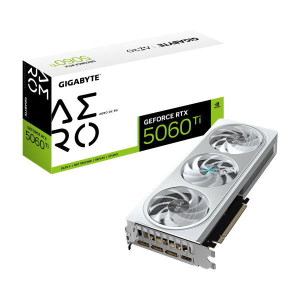 Видео карта GIGABYTE RTX 5060 TI AERO OC 8GB GDDR7 9
