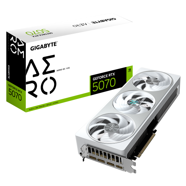Видео карта GIGABYTE RTX 5070 AERO OC 12GB GDDR7 9