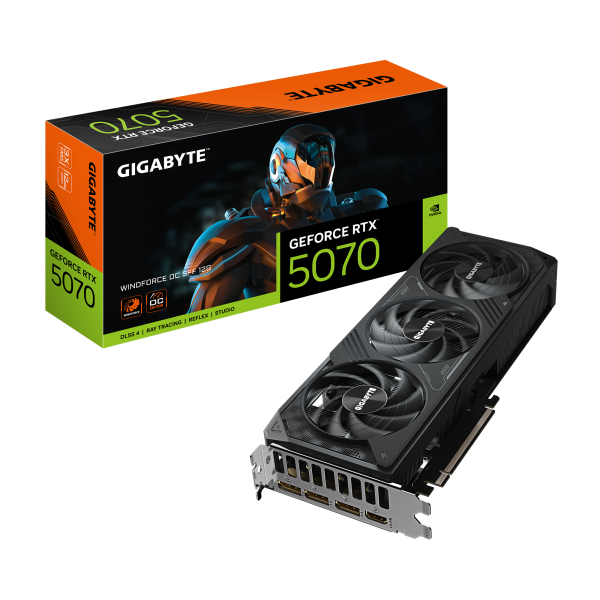 Видео карта GIGABYTE RTX 5070 WINDFORCE OC SFF 12GB GDDR7 9