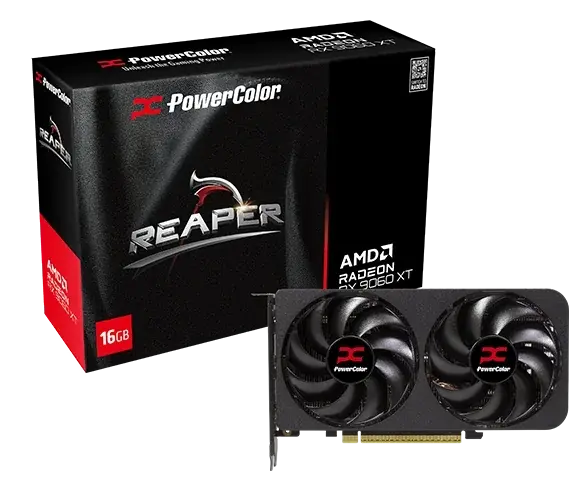 Видео карта PowerColor RADEON RX 9060 XT Reaper 16GB GDDR6 6