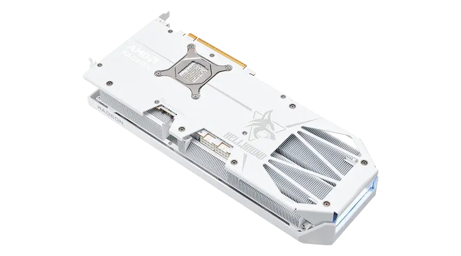 Видео карта PowerColor Radeon RX 9070 XT Hellhound White 16GB GDDR6 3