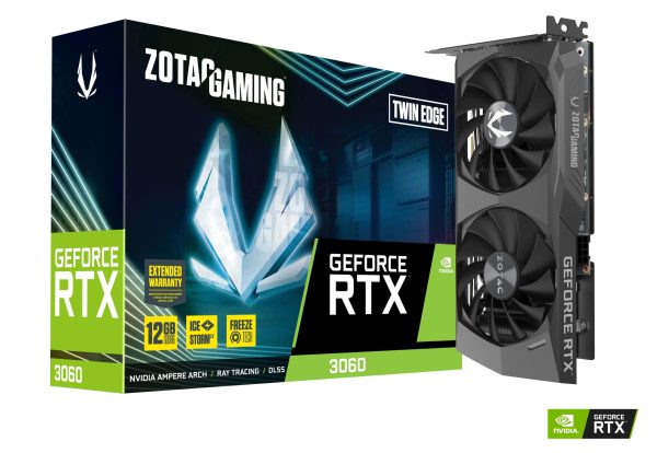 Видео карта ZOTAC GAMING RTX 3060 Twin Edge 12GB GDDR6 6