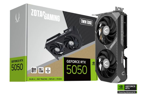 Видео карта ZOTAC GAMING RTX 5050 Twin Edge 8GB GDDR6 6