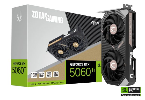 Видео карта ZOTAC GAMING RTX 5060 TI 16GB AMP GDDR7 6