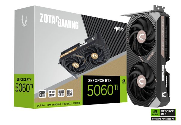 Видео карта ZOTAC GAMING RTX 5060 TI AMP 8GB GDDR7 6