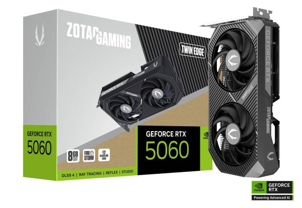 Видео карта ZOTAC GAMING RTX 5060 Twin Edge 8GB GDDR7 6