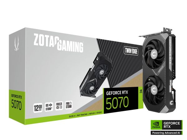 Видео карта ZOTAC GAMING RTX 5070 Twin Edge 12GB GDDR7 6