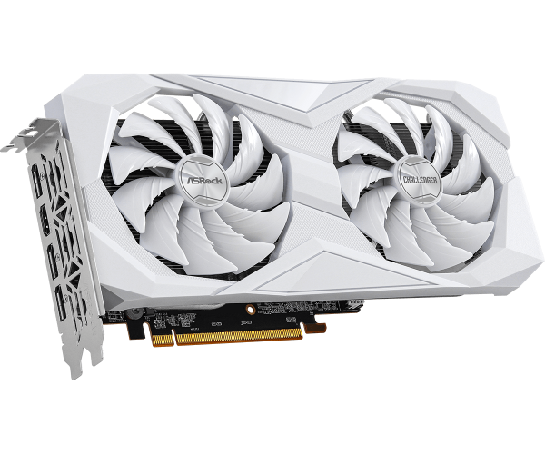 Видеокарта ASRock AMD Radeon RX 6600 Challenger White 8GB 3