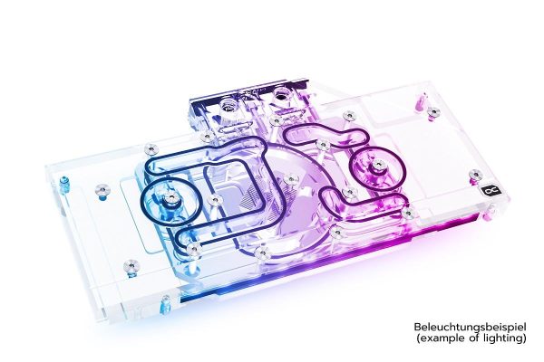 Воден блок за видео карта Alphacool Eisblock Aurora Acryl GPX-A Radeon RX 6700XT Reference with Backplate 2