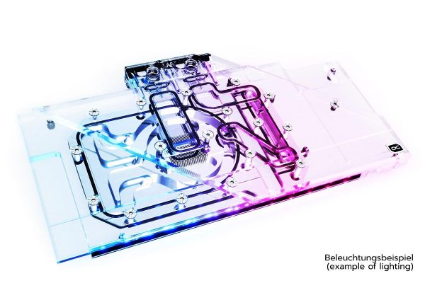 Воден блок за видео карта Alphacool Eisblock Aurora Acryl GPX-A Radeon RX 6800/6800XT Strix/TUF with Backplate 2