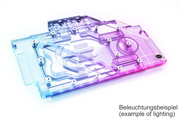 Воден блок за видео карта Alphacool Eisblock Aurora Acryl GPX-N RTX 3090/3080 TUF with Backplate 2