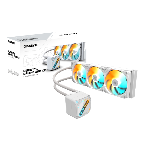 Воден охладител за процесор Gigabyte GAMING 360 ICE, бяла 5