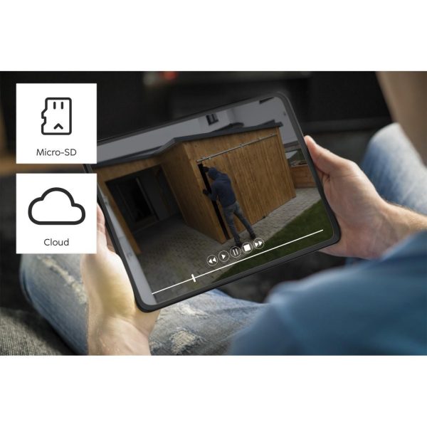 WiFi външна камера Hama, Със соларен панел, Батерии, Детектор за движение, 1080p 12