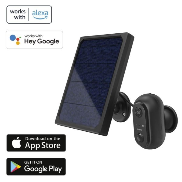 WiFi външна камера Hama, Със соларен панел, Батерии, Детектор за движение, 1080p 7