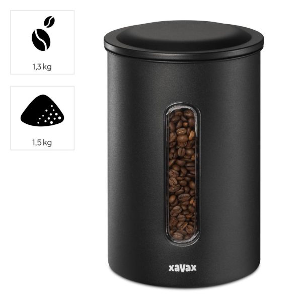XAVAX Кутия за кафе 1,3 кг зърна или 1,5 кг на прах, херметична, 111262 7