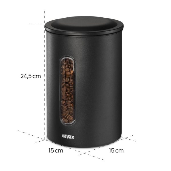 XAVAX Кутия за кафе 1,3 кг зърна или 1,5 кг на прах, херметична, 111262 8