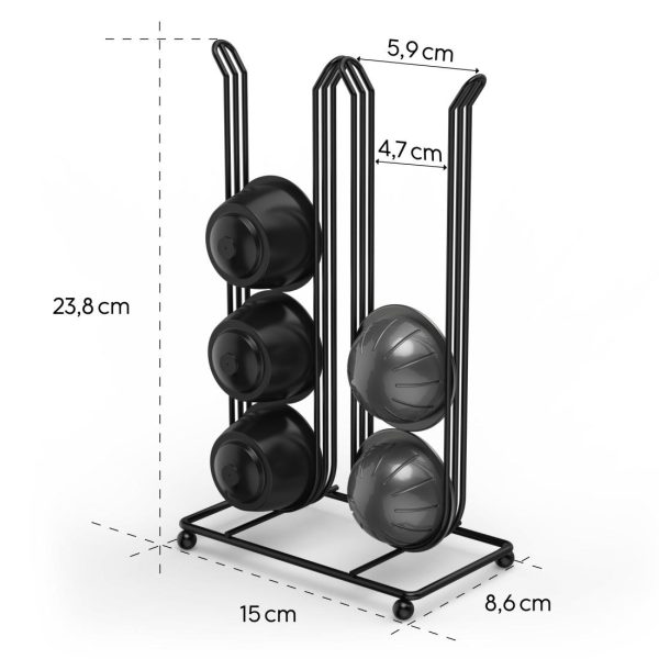 XAVAX Стойка за кафе капсули Dolce Gusto, Nespresso Vertuo, 16 капсули, 111266 8