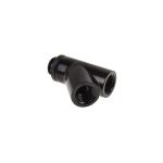 Y-конектор Alphacool Eiszapfen, Въртящ се, 45°, G1/4 външна към 2 x G1/4 вътрешна резба, Черен мат 1