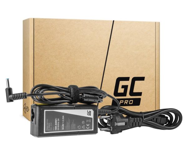 Захранване за лаптоп GREEN CELL, HP PRO Charger / AC Adapter 19.5V 3.33A 65W for HP 250 G2 G3 G4 G5 15-R 15-R100NW 15-R101NW 15-R104NW 15-R233NW  4,5mm- 3,0mm 1